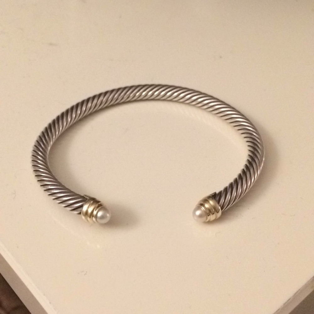 David Yurman 5 mm pearl cable bracelet